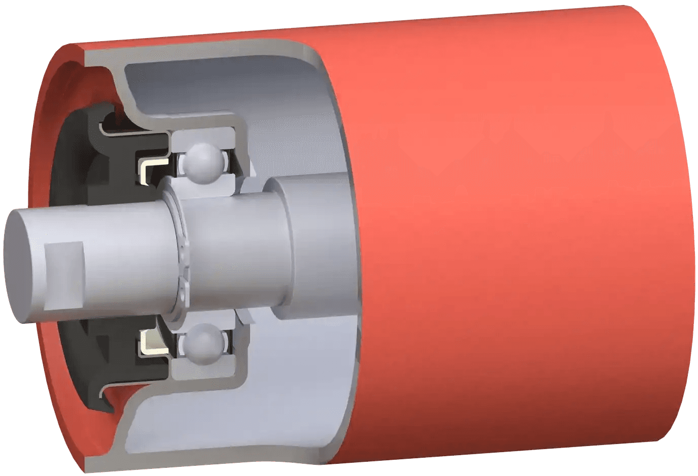 Steel roller section