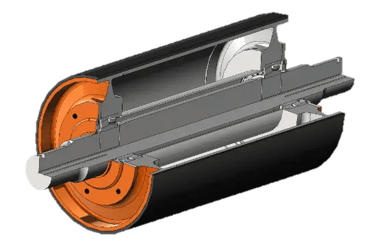 Internal bearing pulley