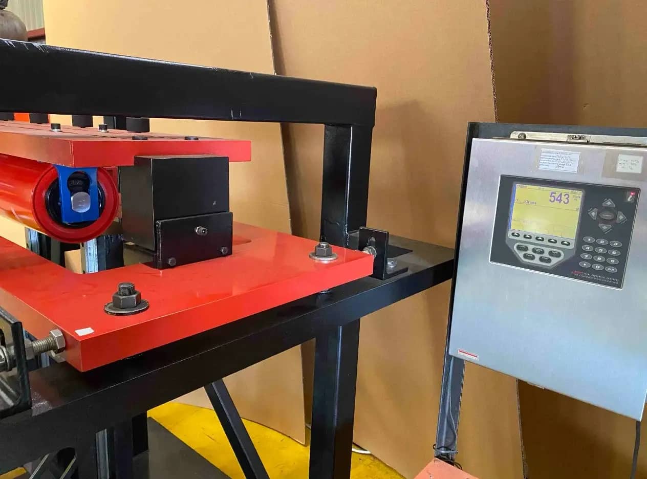 Idler friction test rig