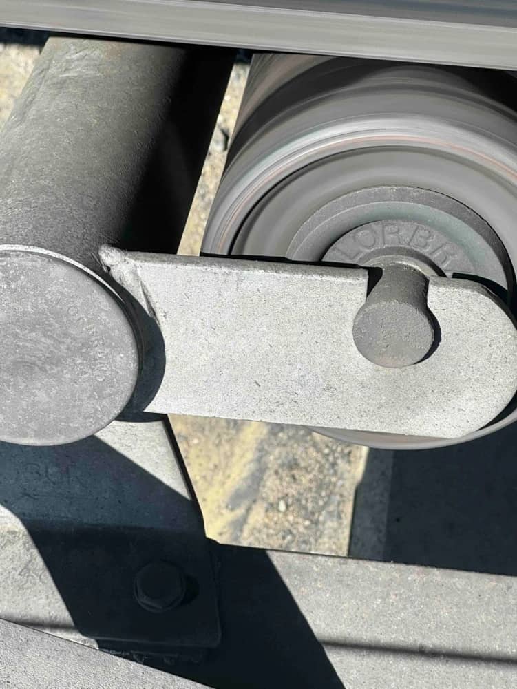 The 30° 3-roll return idler on the Impumelelo overland conveyor