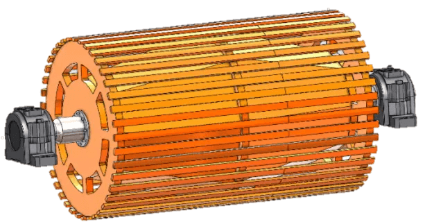 Slatted pulley